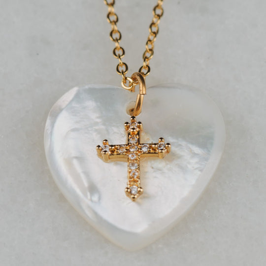 Pearl Gold Charm Necklace - Stay Wild Collective  