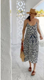 Ladli Slip Maxi Dress | jaipur blue and ruby red Cotton voile - Stay Wild Collective  Dresses