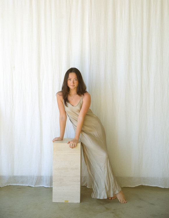 Maxi Silk Slip Dress - Stay Wild Collective  Dress