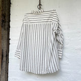 Meg by Design Piper Paper Cotton Shirt | Black & White - Stay Wild Collective  Tops