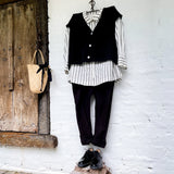 Meg by Design Piper Paper Cotton Shirt | Black & White - Stay Wild Collective  Tops