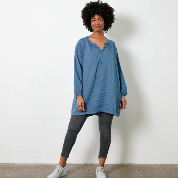 Montaigne Oversized linen smock top - Stay Wild Collective  