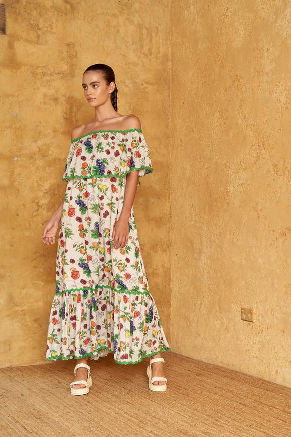 Multiway Midi Dress ~ Sangria Print - Stay Wild Collective  Dress