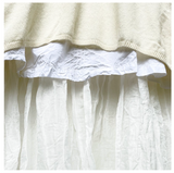 Tutu Slip Long linen\ organdy cream