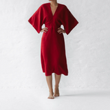 Yuko Dress | Red seaside tones sale