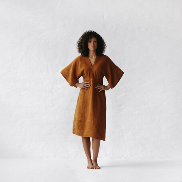 Yuko Dress | Mustard seaside tones sale - Stay Wild Collective  Dress