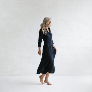 Tailored Dress | Navy Blue seaside tones sale - Stay Wild Collective  Dress