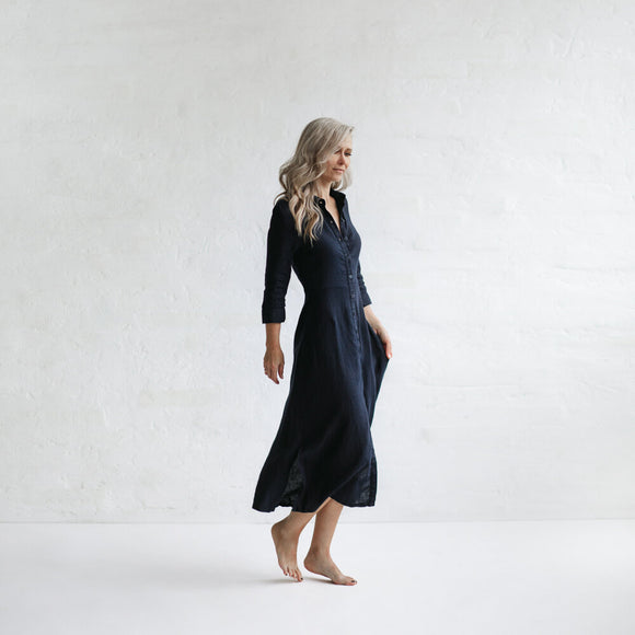 Tailored Dress | Navy Blue seaside tones sale - Stay Wild Collective  Dress