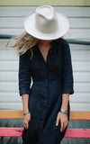 Tailored Dress | Navy Blue seaside tones sale - Stay Wild Collective  Dress
