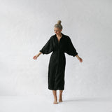 Nea Linen Dress | Black seaside tones sale - Stay Wild Collective  Dress