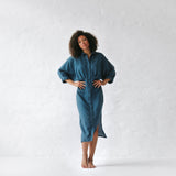 Nea Linen Dress | Teal sale seaside tones - Stay Wild Collective  Dress