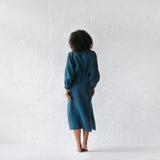 Nea Linen Dress | Teal sale seaside tones - Stay Wild Collective  Dress