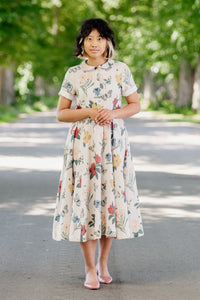 Son de Flor Classic Dress, Short Sleeves, Summer Flowers - Stay Wild Collective  Dresses
