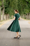 Son de Flor Classic Dress, Short Sleeves | Evergreen - Stay Wild Collective  Dresses