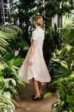 Son de Flor Classic Dress, Short Sleeves |  Seashell White - Stay Wild Collective  Dresses
