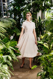 Son de Flor Classic Dress, Short Sleeves |  Seashell White - Stay Wild Collective  Dresses