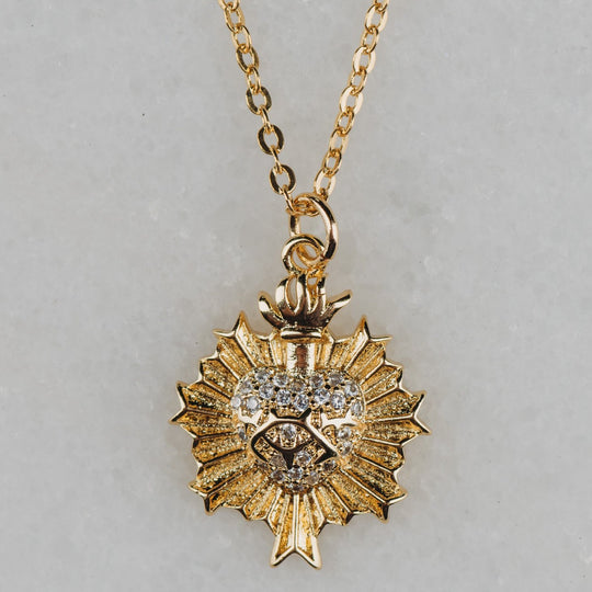 Divine Gold Charm Necklace