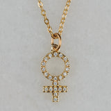 Venus Gold Charm Necklace