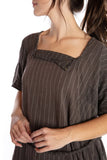 DRESS 549-MDNT-OS Sienna Stripe Smock Dress