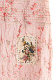 SKIRT 127-MOLLY-OS Floral Eyelet Kali Rose Skirt