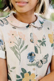 Classic Dress, Short Sleeves, Summer Flowers